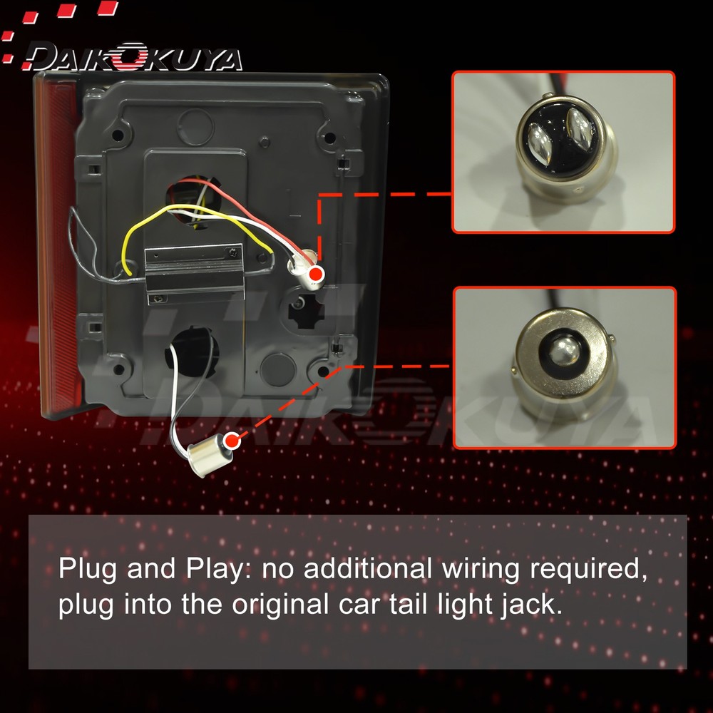 Sequential LED Tail Lights for 1973-1987 chevy C10 & GMC,with Start-Up Animation