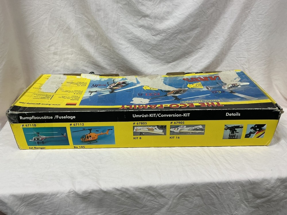 IKARUS ECO 8 ELECTRIC HELICOPTER W/ BOX & INSTRUCTIONS & CONTROLLER BUILT