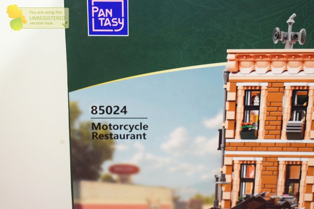 Pantasy Motorcycle Restaurant Buildable Brick Block Set 85024