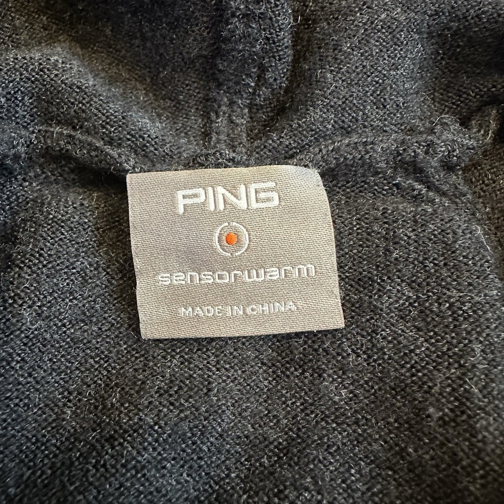 Ping Sensor Warm 100% Merino Wool Sweater Jacket Men’s Size Medium Full Zip Golf