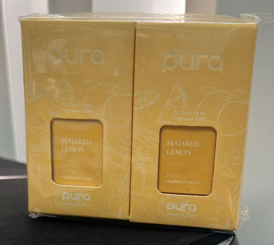 PURA Smart Diffuser Refills " Sugared Lemon "  Scent, 2 Pack