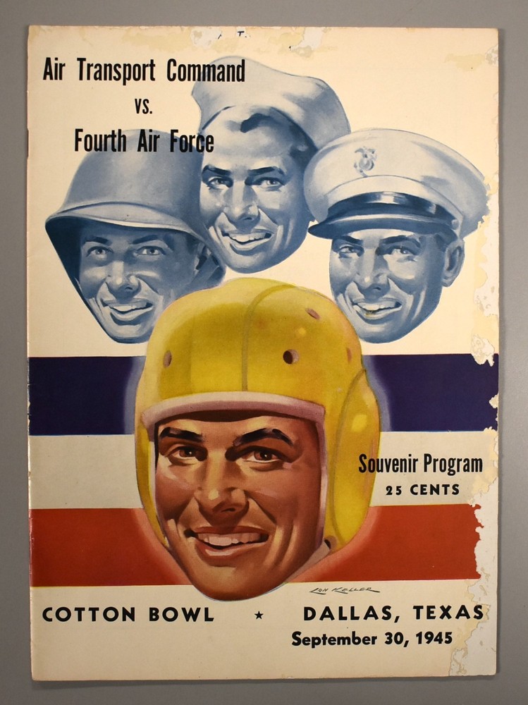 Air Transport Command vs Fourth Air Force Sept 30th 1945 Official Game Program