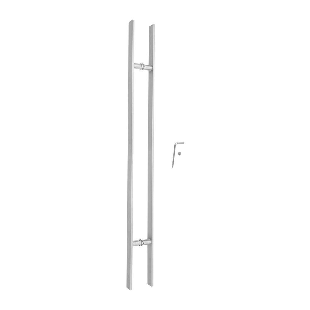 Double Sided Stainless Steel Door Handle Commercial H Shape Door Pull Handle