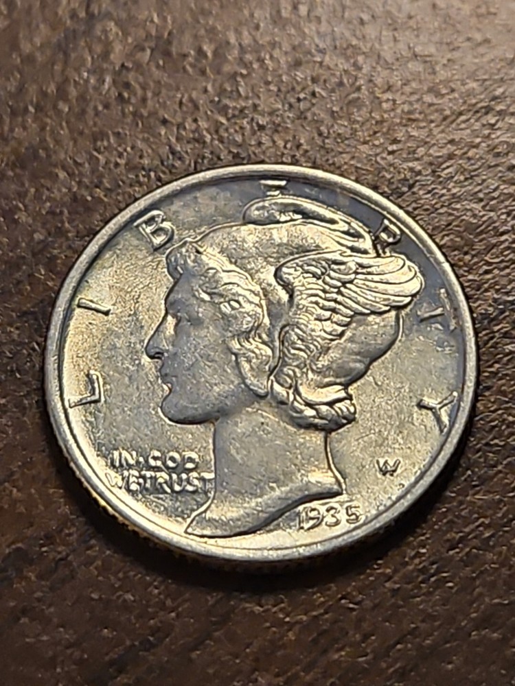 1935 Silver Mercury Dime BU