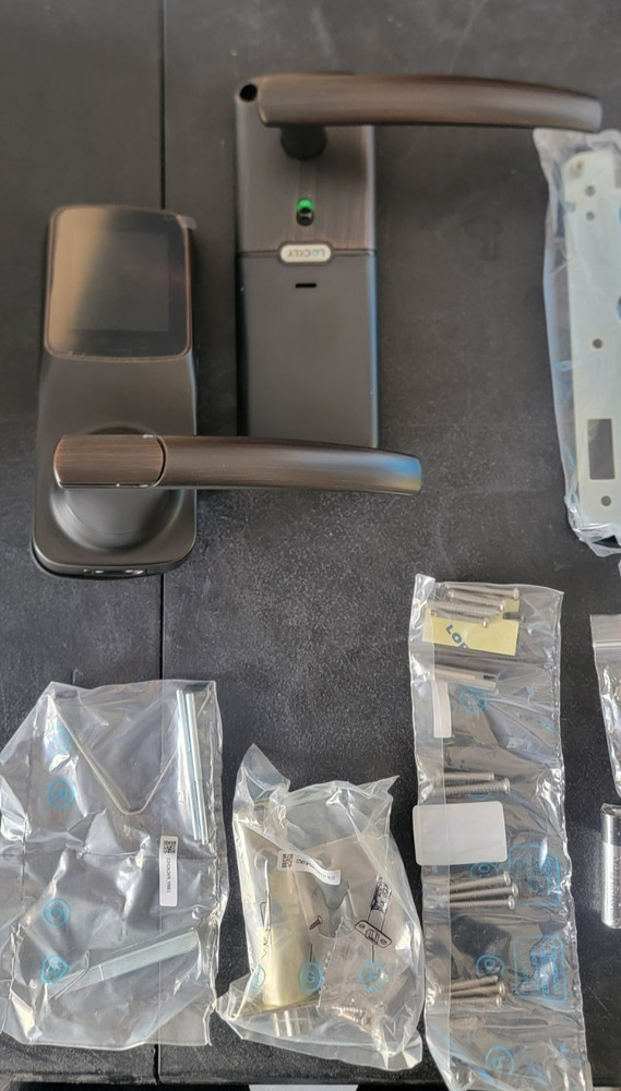 Lockly PGD628F Secure Plus Smart Lever Lock Bluetooth & Fingerprint Oiled Bronze