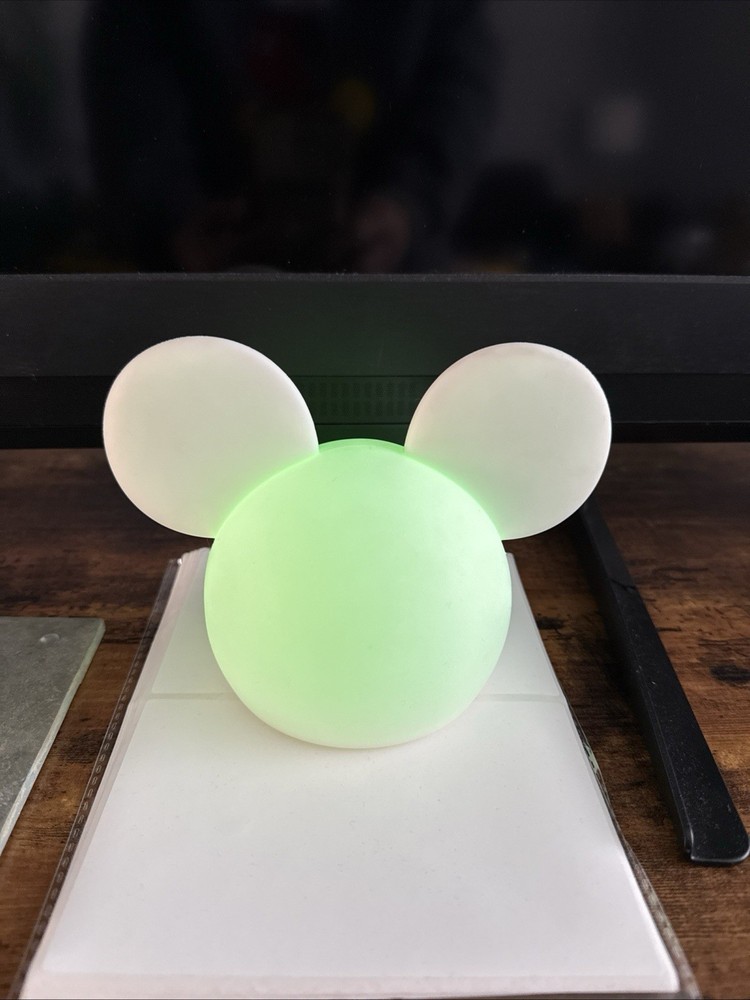Disney Mickey &Friends Mickey Mouse Squishy Tap Light Color Changing  Light EUC