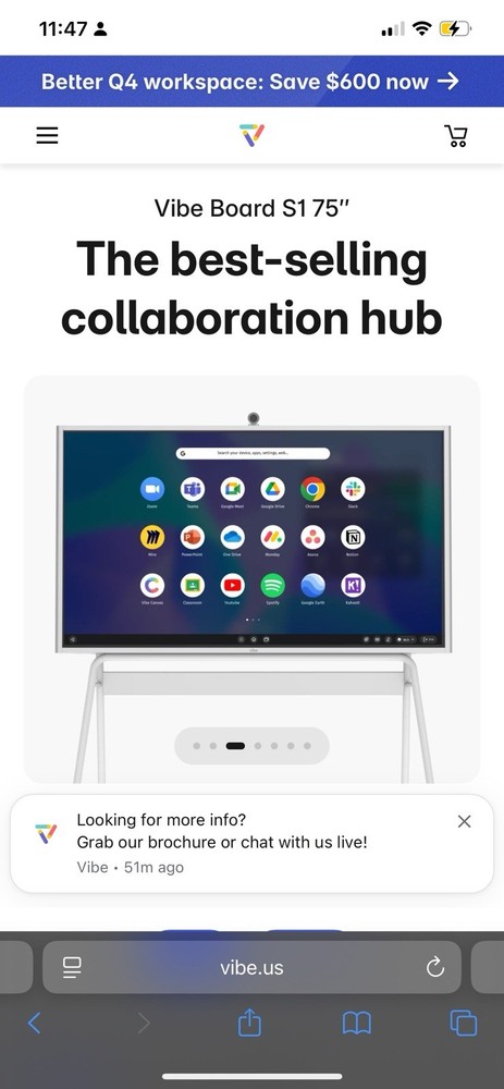 Smart Board 75 4K Interactive Whiteboard Wireless Projection Multi Touch