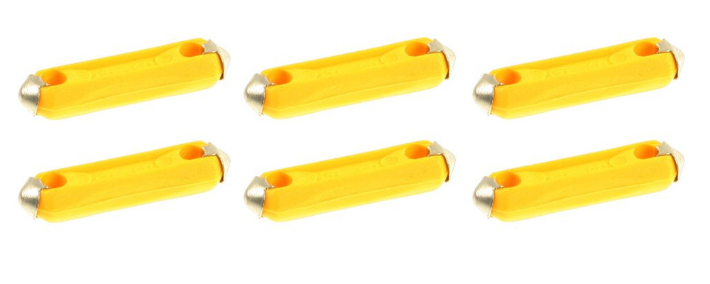 6 Fuses Bullet Type ATS BGC Torpedo 5A (Yellow), Pudenz Germany