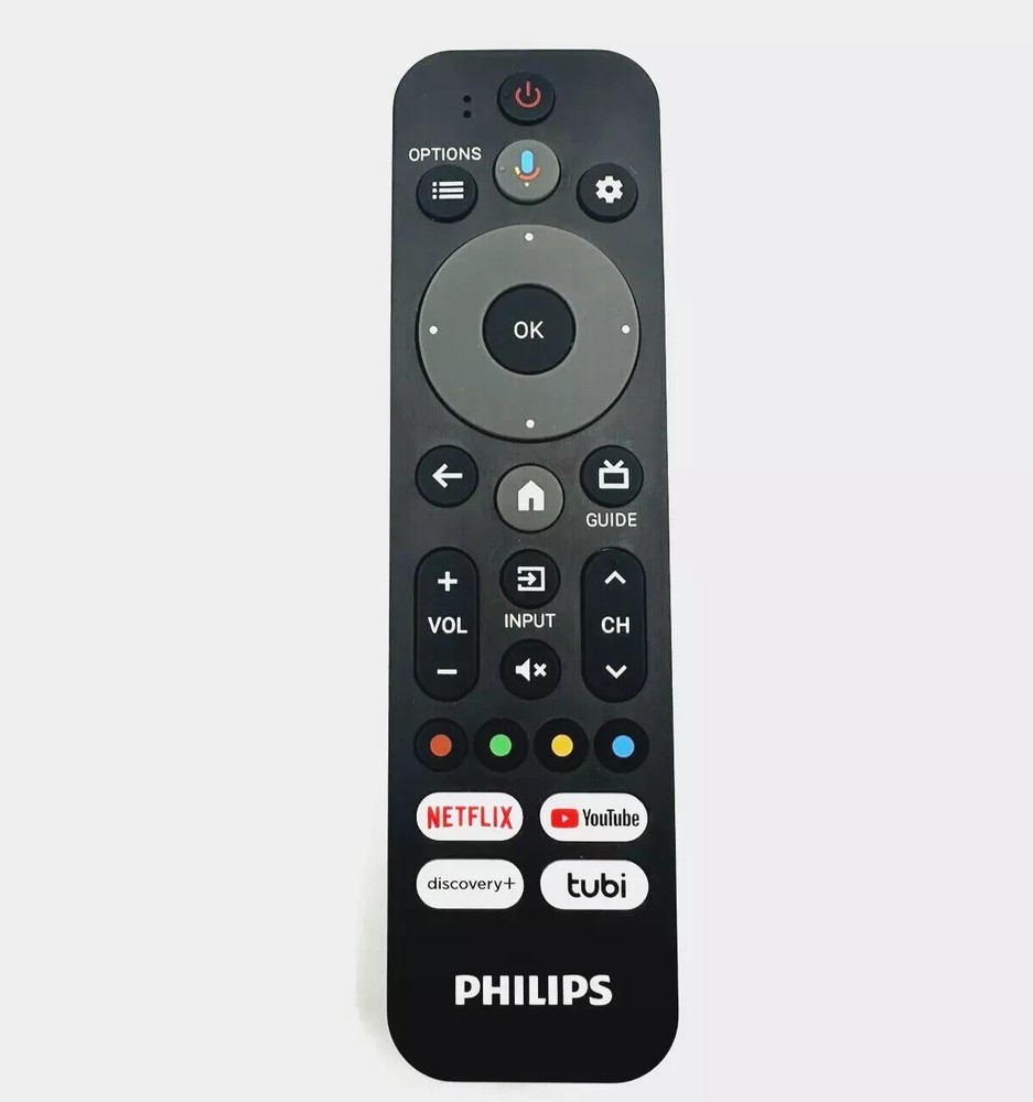 NEW OEM Remote Control for Philips Google TV Netflix Youtube Discovery+ RF553A