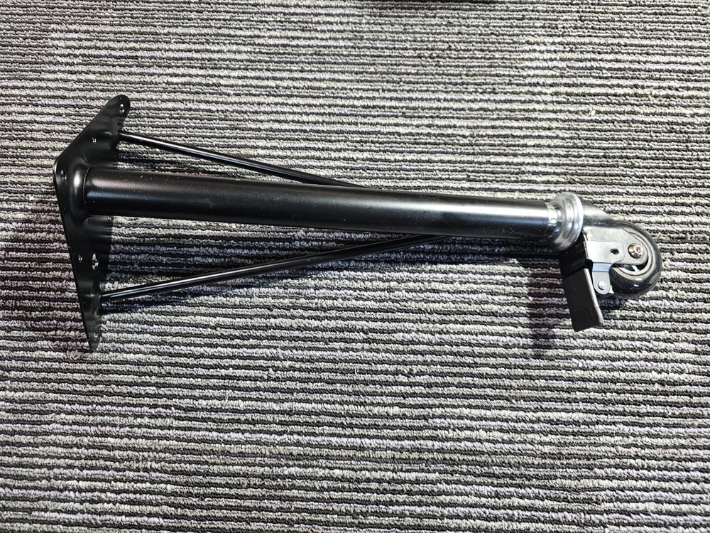 (QTY 4) LAMINATE ACTIVITY TABLE STAND HEIGHT ADJUSTABLE LEGS WITH WHEELS, BLACK