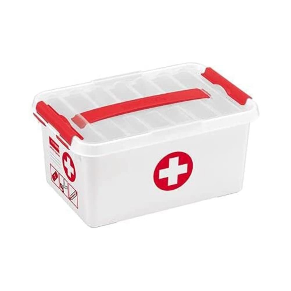 First Aid Storage Box - 6 Litre 6 Litre White Red
