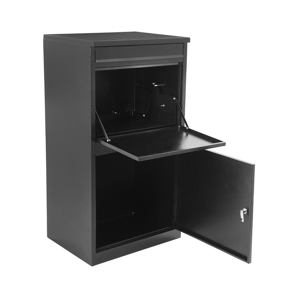 Modern Outdoor Waterproof Extra Large Drop Box Wall Mounted Mailbox with 2 keysO