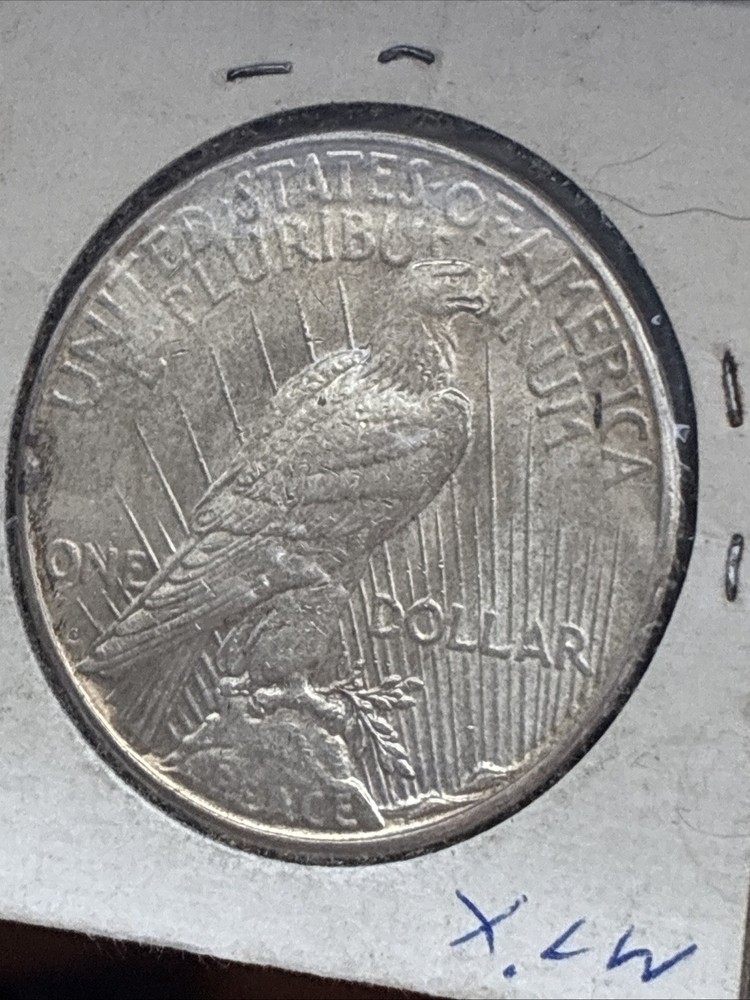 1922-S Peace Dollar DD0 Weak In Motto, Double Strike Eagle Sharp Clean Clear UNC
