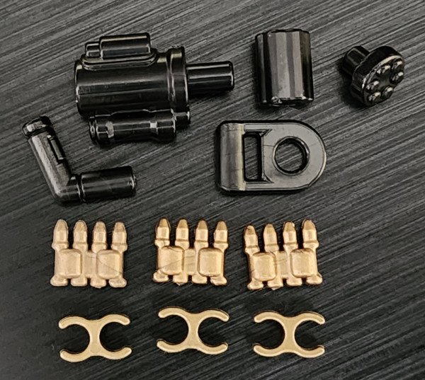 Brickarms Commando Minigun for Custom Minifigures NEW - Black/Brass
