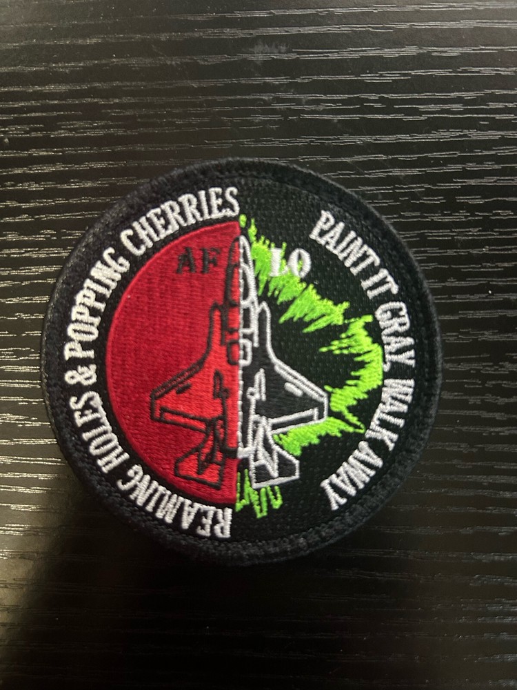 USMC F35 Airframes Low Observables Patch 3" w hook backing