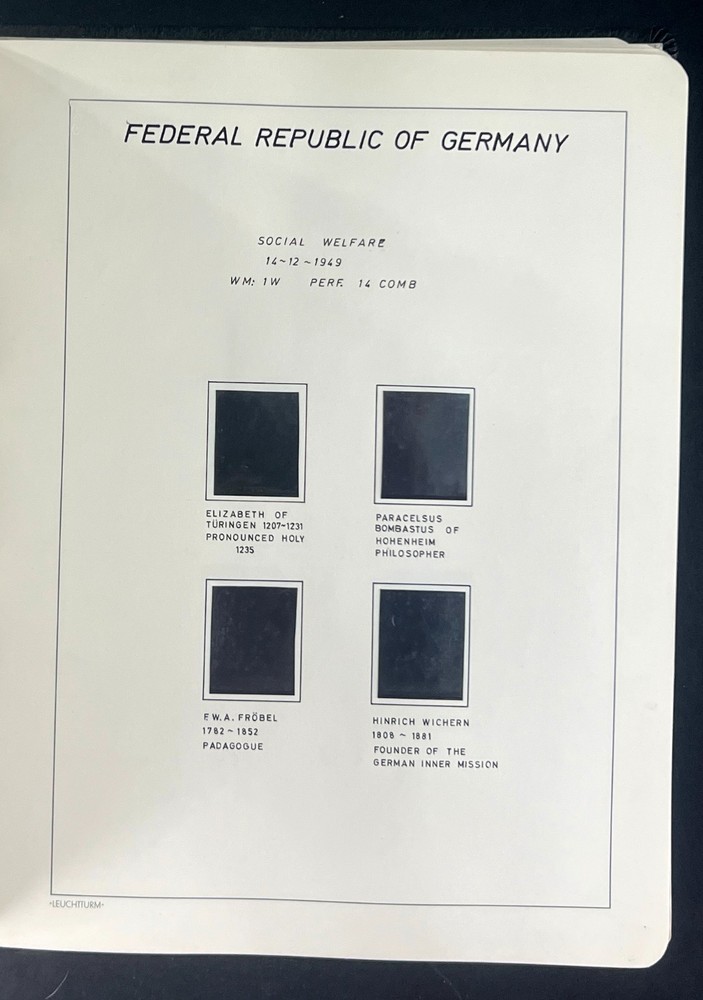 Federal Republic of Germany Lighthouse Leuchtturm Album 1949-1956 ZAYIX