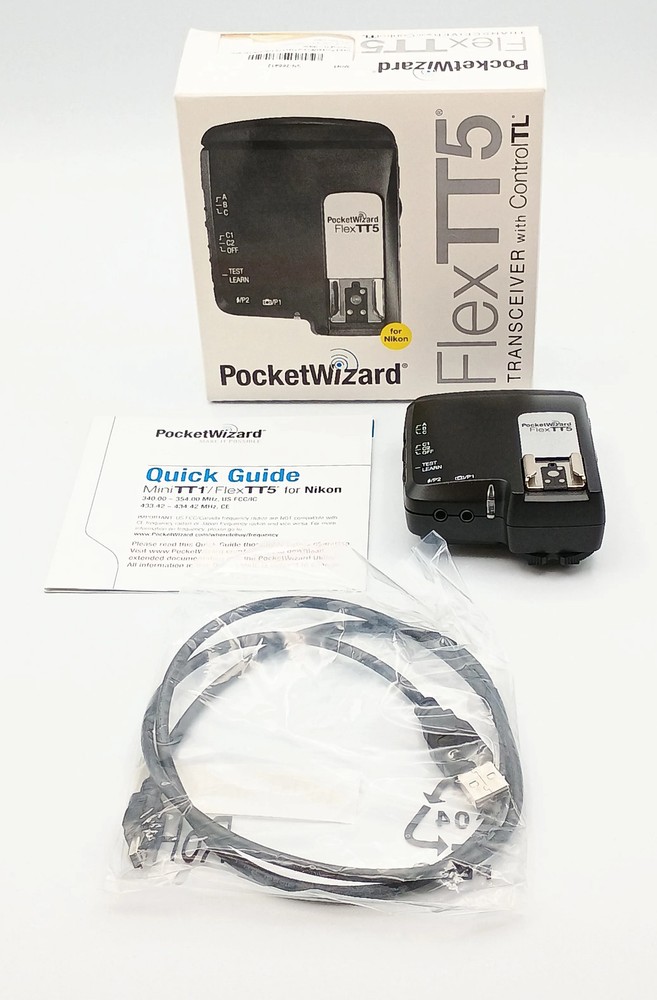 Used PocketWizard FlexTT5 Transceiver with Control TL - Nikon