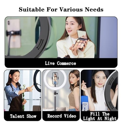 Selfie Ring Light with 3 Light Modes and 10 Brightness Levels USB Powered Mini