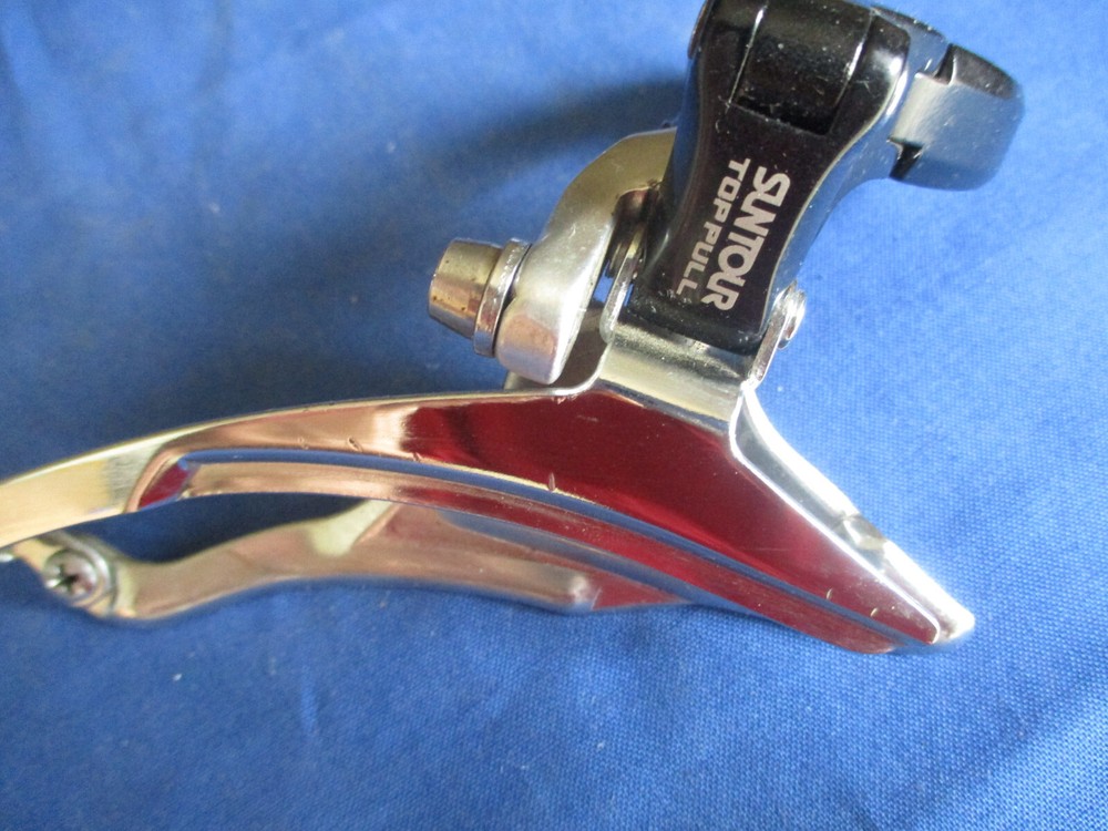 Sun Tour top pull front derailleur Very good condition 34.9 Large C-ring capable