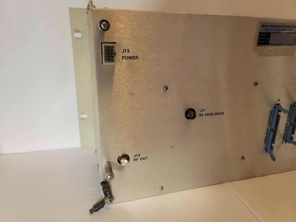Ehrhorn Technological Operations AK-103 AB-061 Controller Rack Chassis