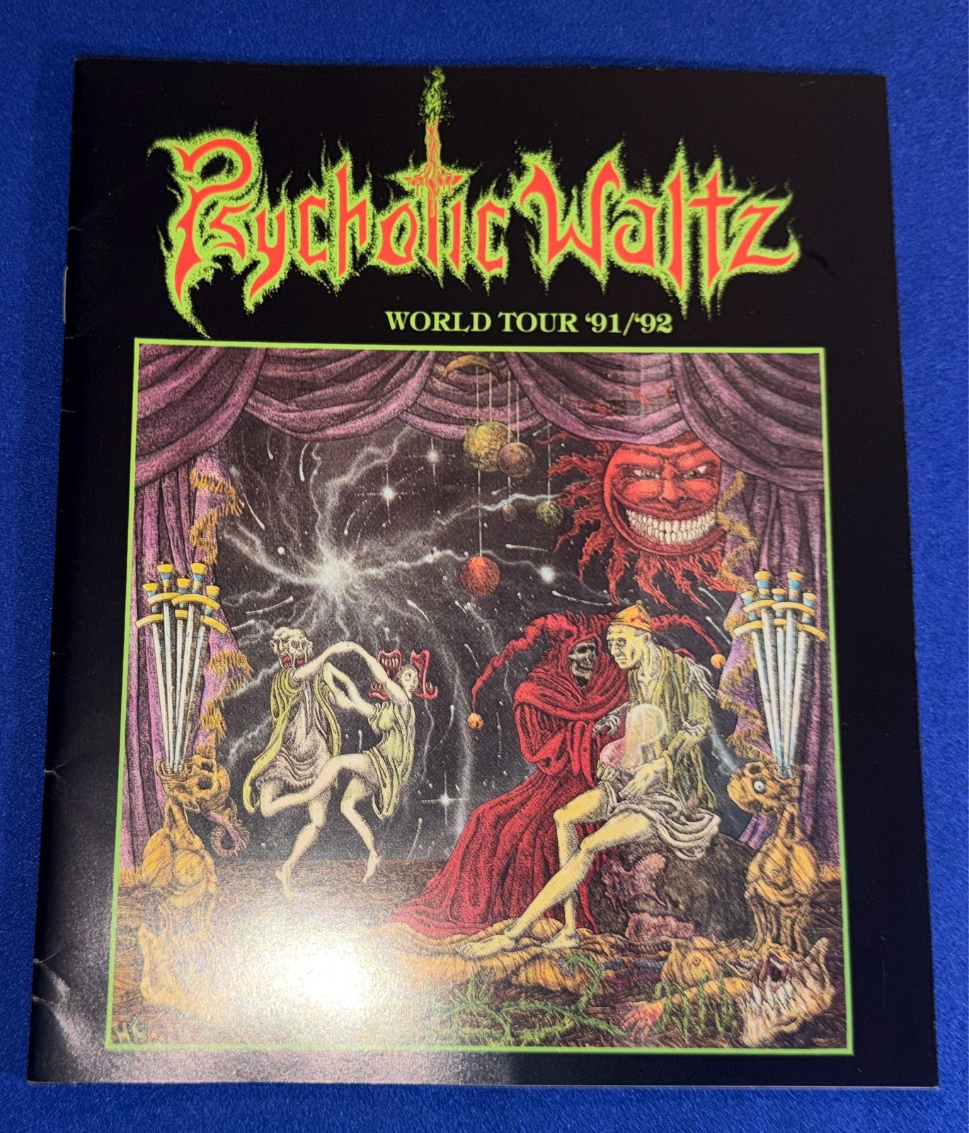 RARE VTG Psychotic Waltz (Heavy Psyche Band) 1991-92 World Tour CONCERT PROGRAM