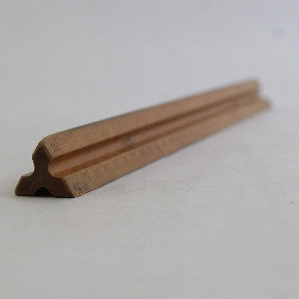 Posts Architect Drafting Triangular Scale Ruler Vintage