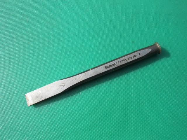 SNAP ON  1/2" PPC816 FLAT TIP CHISEL  6" LENGTH UNDERLINE LOGO PPC816A USED