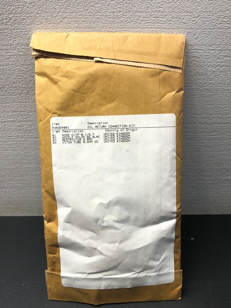 Edwards Vacuum Products REF A343-24-801 Oil Return Connection Kit