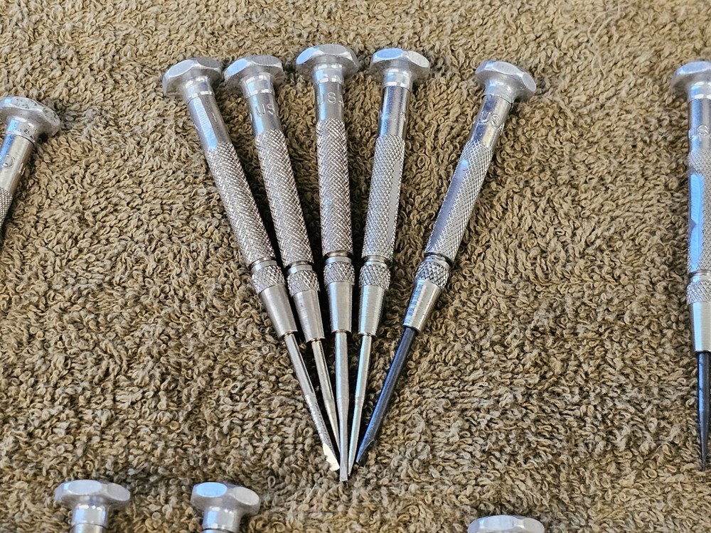 19 KD Precision Screwdriver Mini Driver Bit Slotted Set Changeable Tips USA