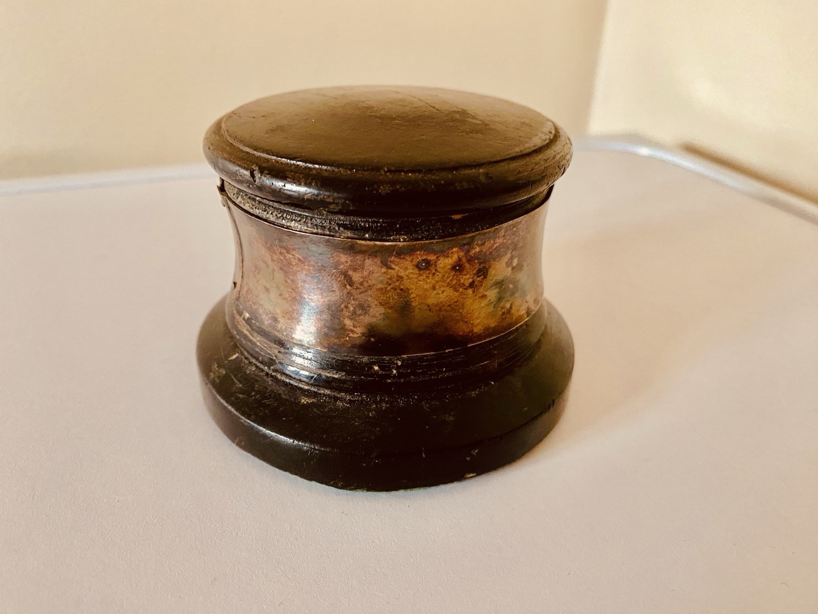 🏆 1962 Trophy Base Wooden Vintage Antique History for Silver Trophies JobLot