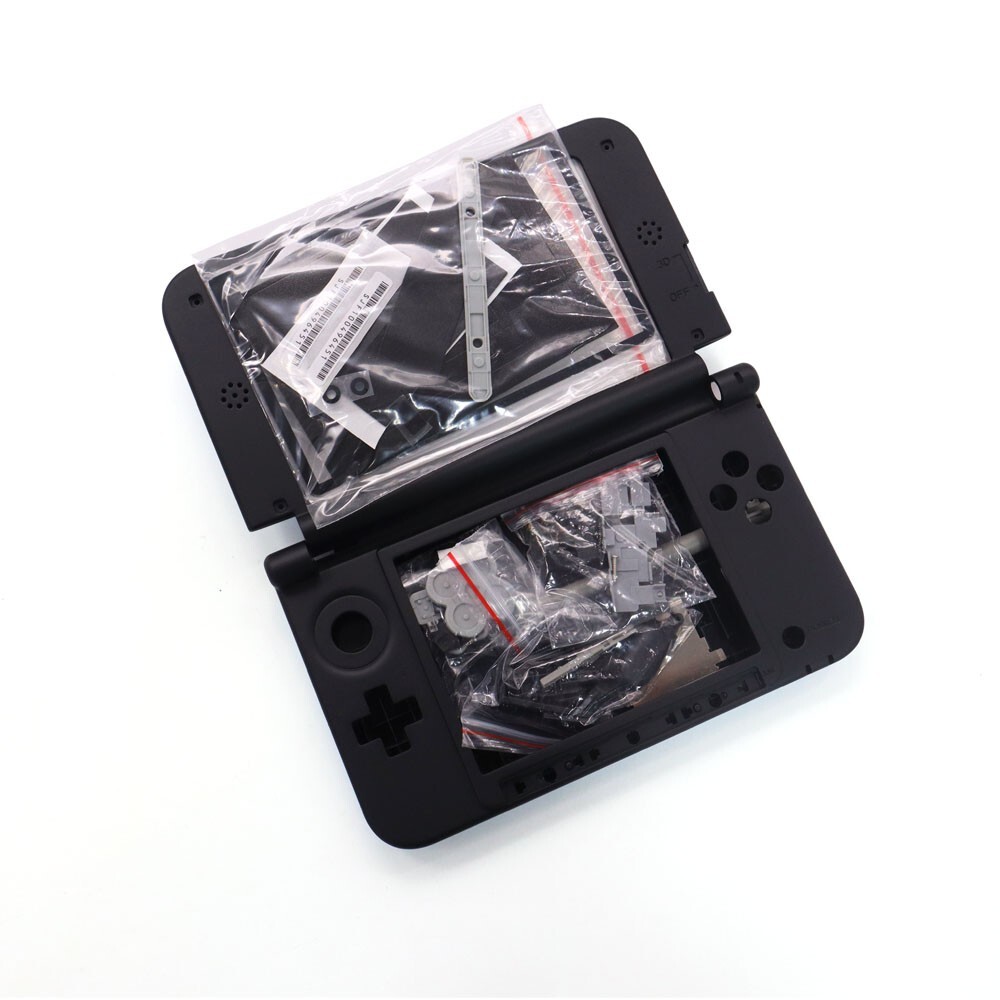 Blue Poke Full Housing Case Shell Complete Set Replacement Kit for 3DS XL/LL