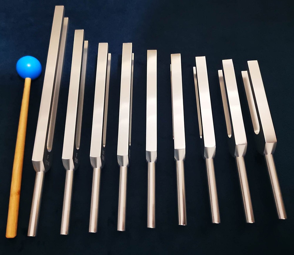 Solfeggio Tuning Fork Set - 9 Tuning Forks - Perfect for DNA Healing, Chakra,...