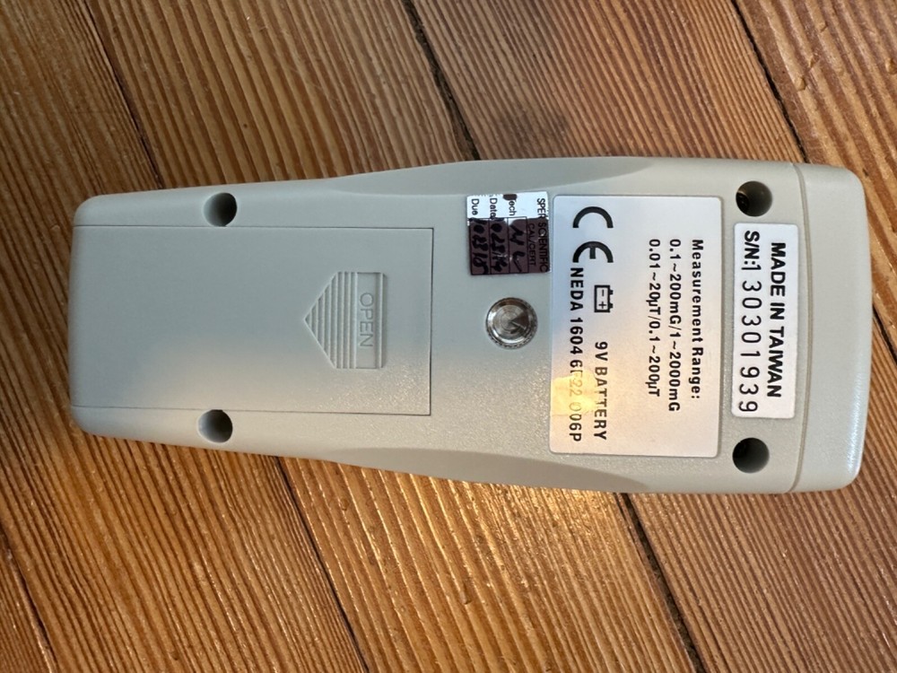 Sper Scientific 840045 EMF Meter Tested Working