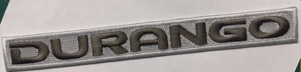 Durango patch dodge durango patch 8.5" wide heat seal iron on or sew on patch
