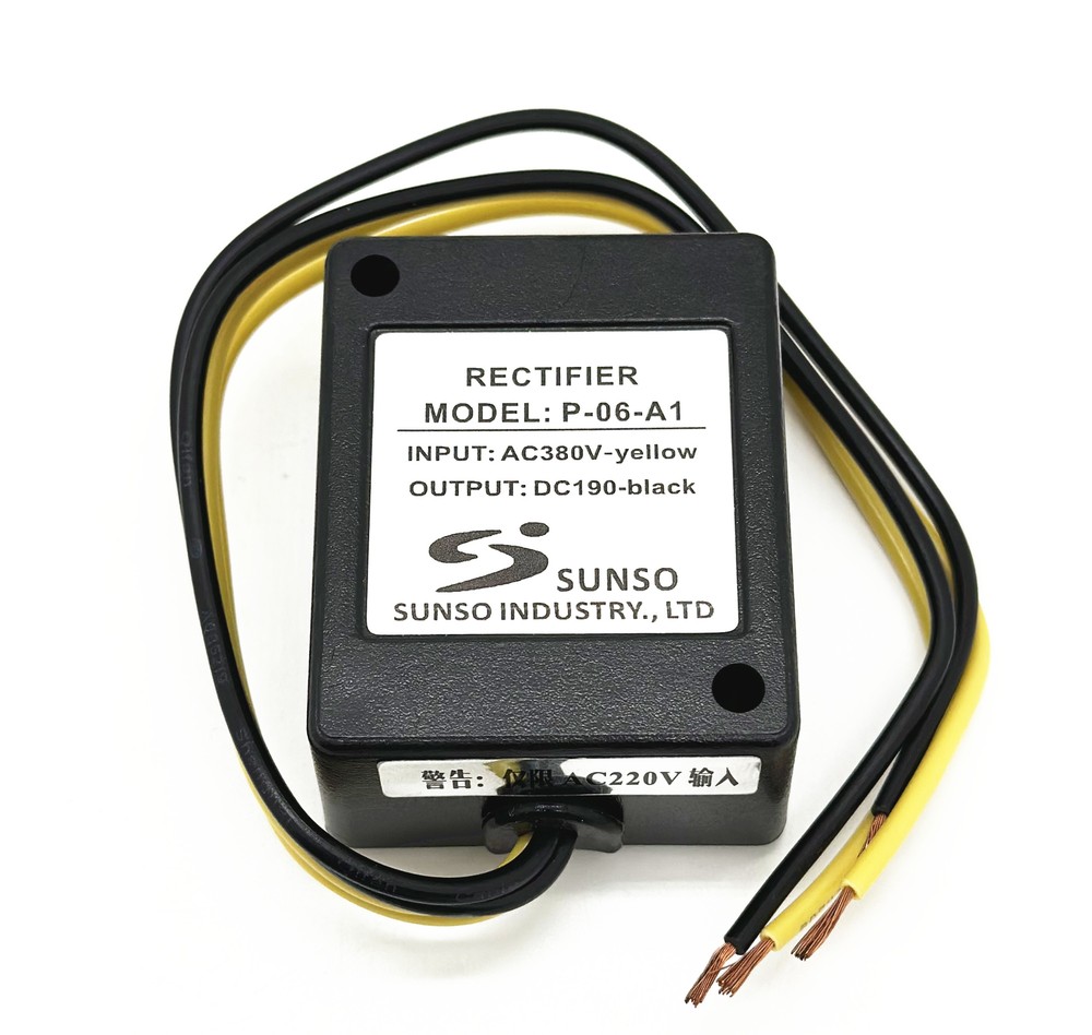 SUNSO P-06-A1 INPUT AC380V OUTPUT DC190V Brake Rectifier Module Device