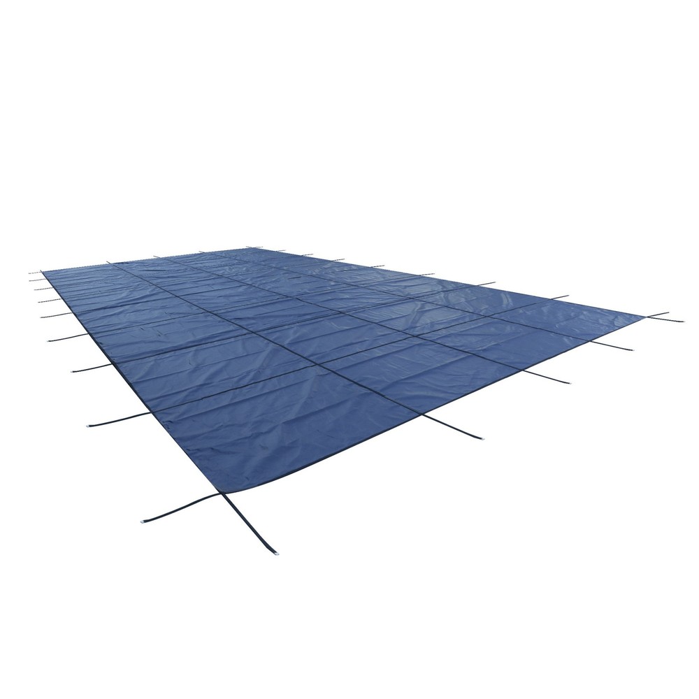 LABLT Mesh Solid Inground Pool Cover Safety Fits 14x28FT Rectangle Swimming Pool