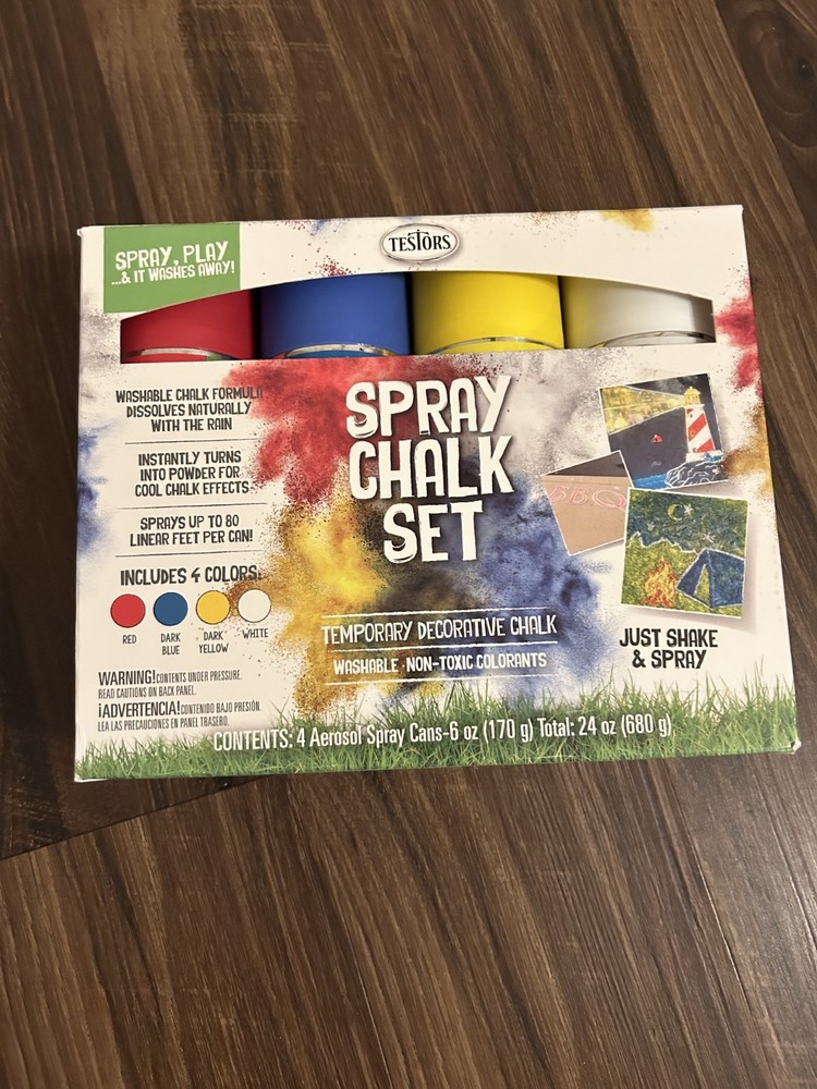 Testors Spray Chalk Set - 4 Colors
