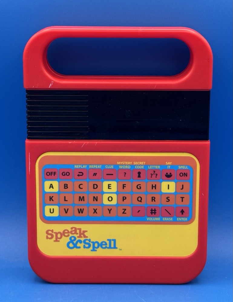 Speak & Spell by Basic Fun Kahootz Red Retro Electronic Educational Toy - Tested
