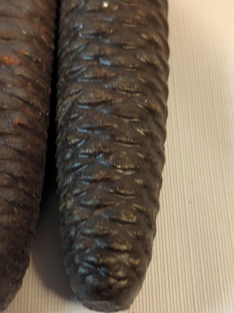 2 Cuckoo Clock Pine Cone Weights 2lb 10oz Each 7 x 2"