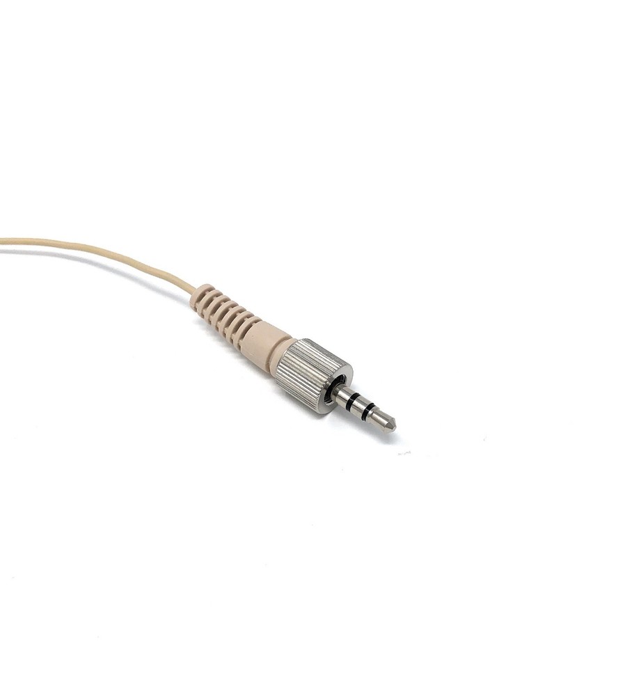 Double Earhook Headset Mic with Screw Lock Connector Stereo for Sennheiser 3.5mm