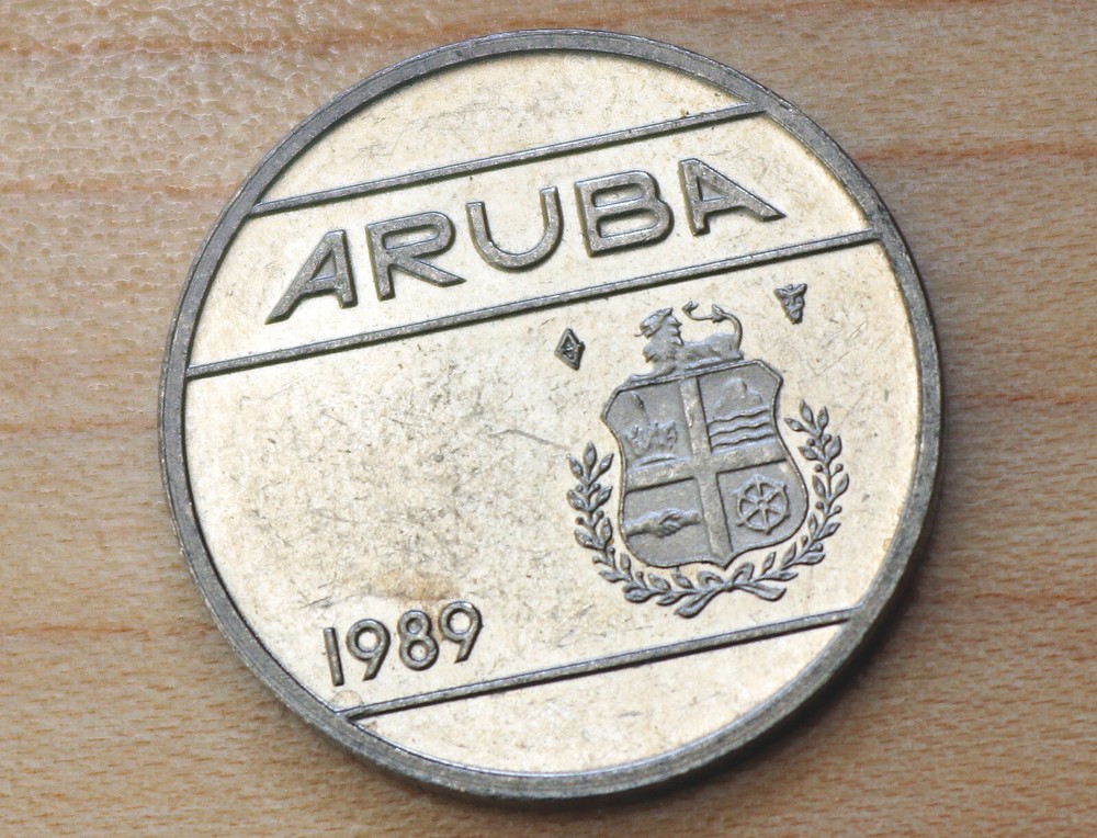 1989 Aruba 25 Cents