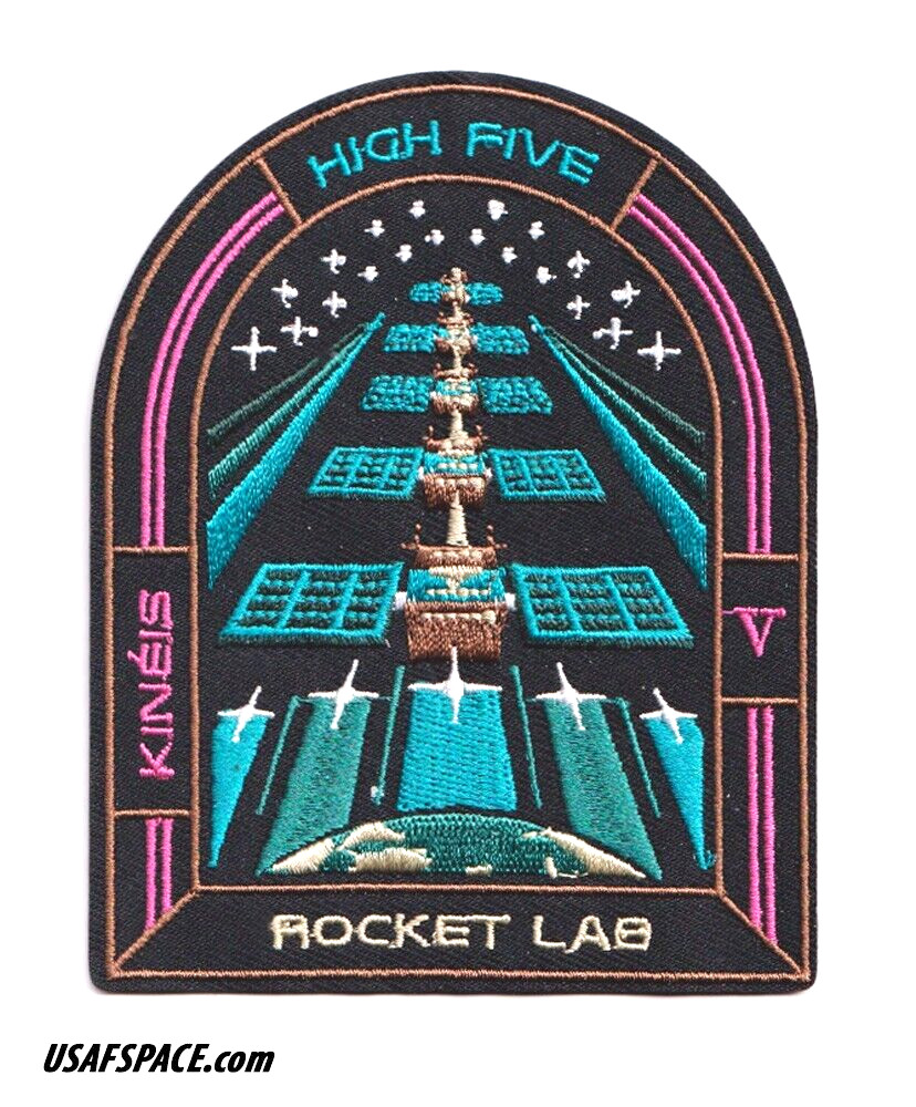 Authentic ROCKET LAB 60 'High Five' SATELLITE SPACE Mission PATCH