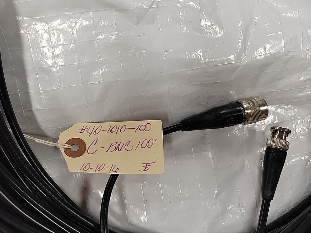 Ludlum Detector 100ft Cable C To BNC Connection