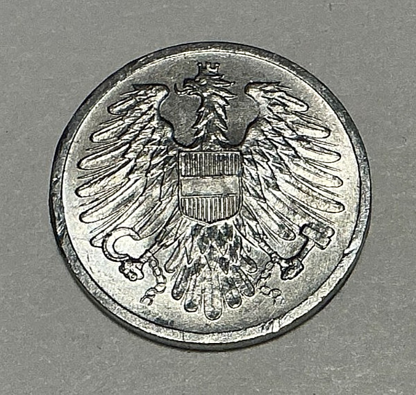 1957 Austria 2 Groschen KM# 2876