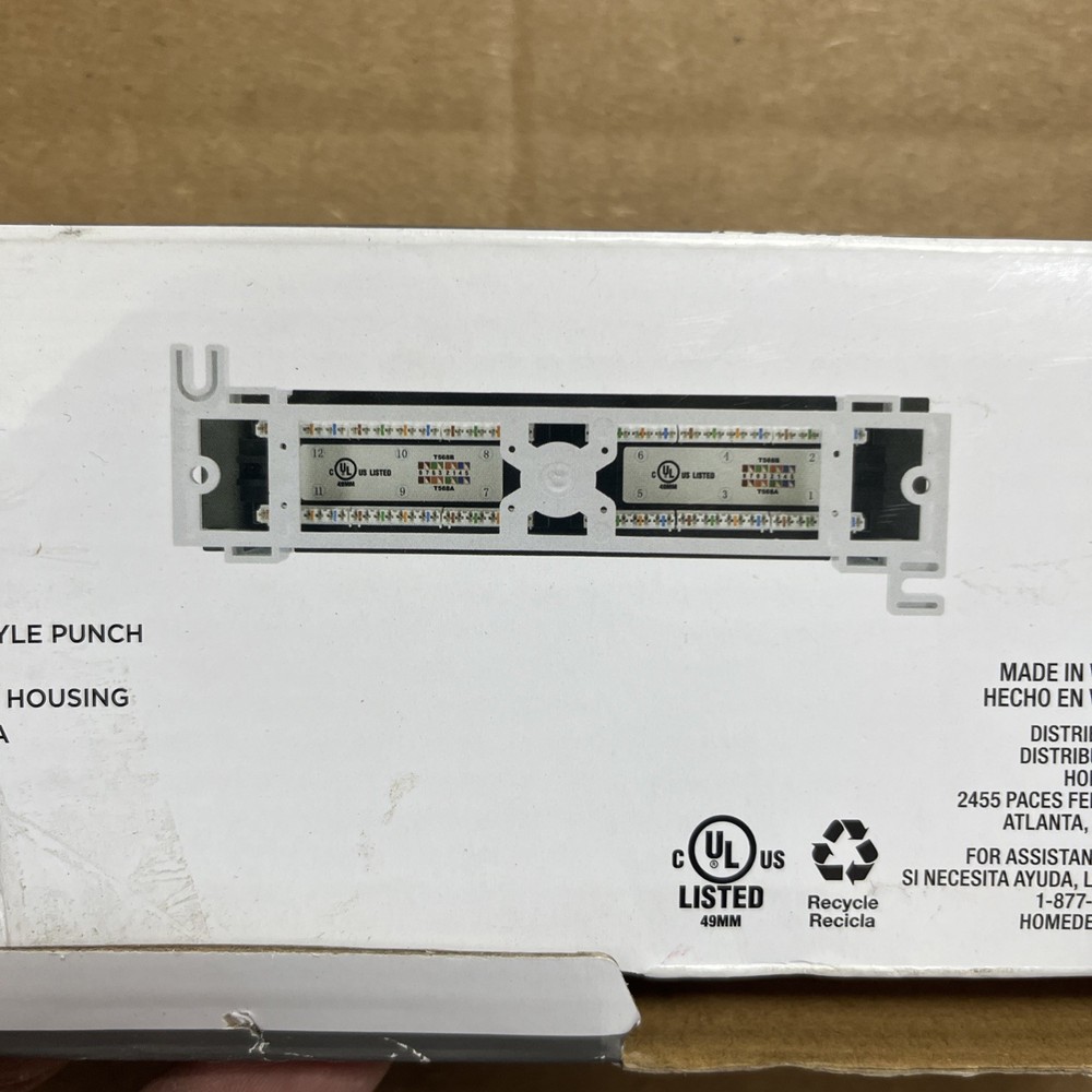 CE CAT6 Mini Data Patch Panel 12 Port. GE