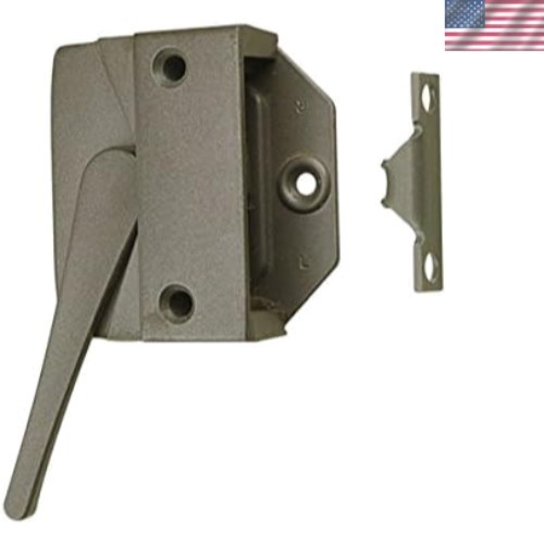 Secure Left-Hand Sash Lock & Keeper in Stylish Stone - For Multiple Window Types