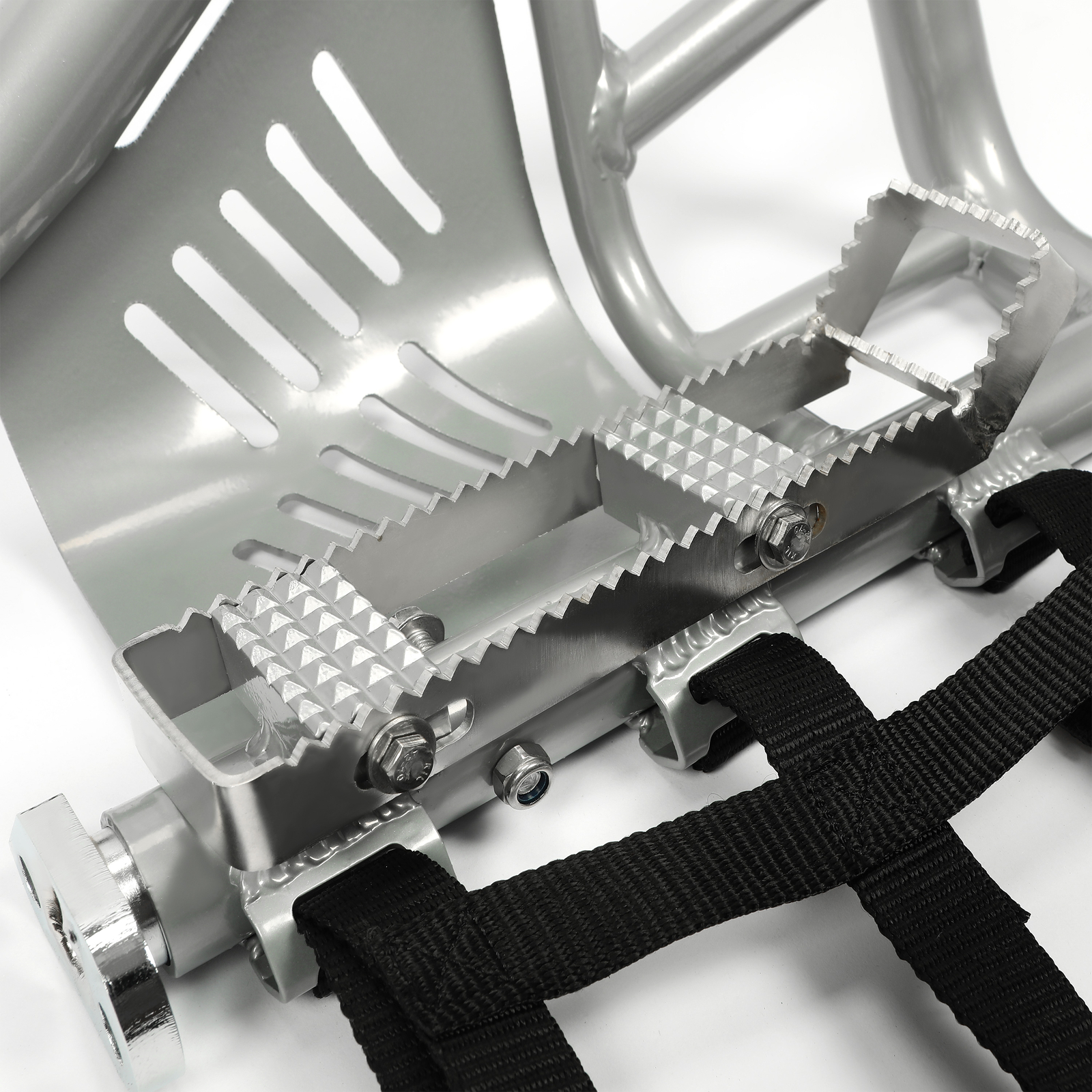 For Honda Sportrax 400 TRX 400EX 400X Nerf Bars Pro Peg Silver Bars Black Nets