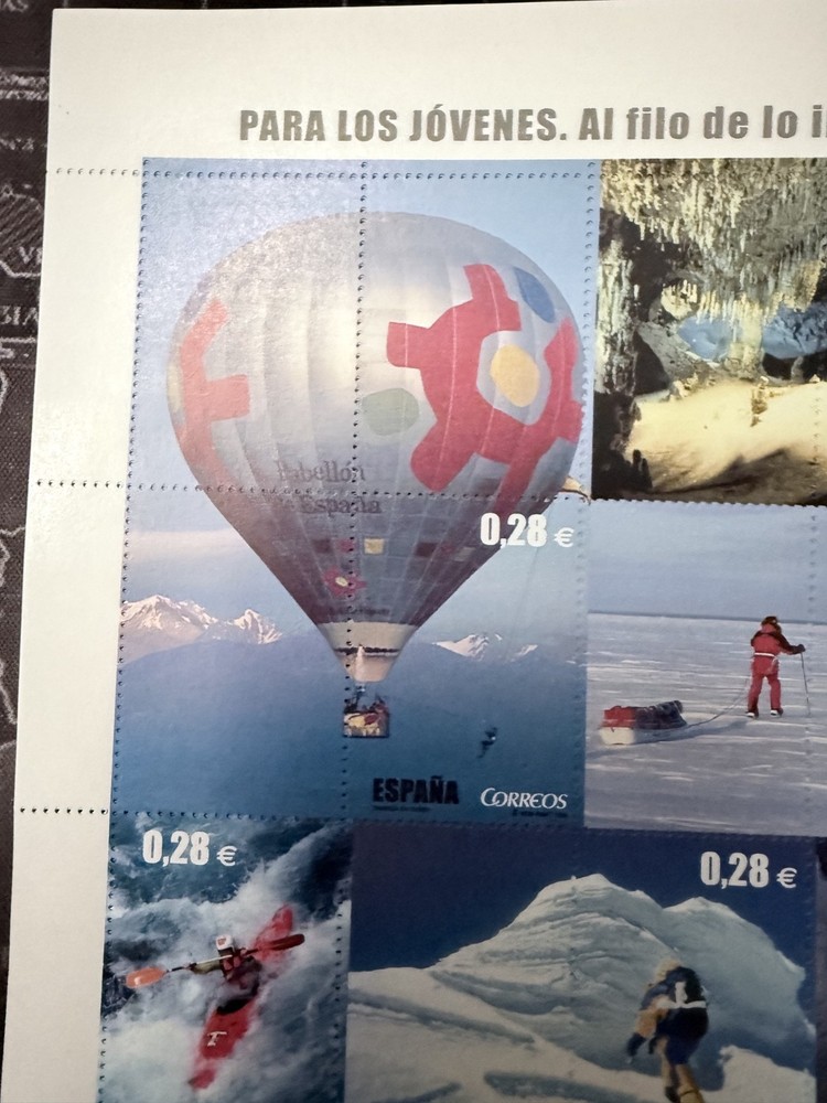 spanish stamps 3 mini sheets