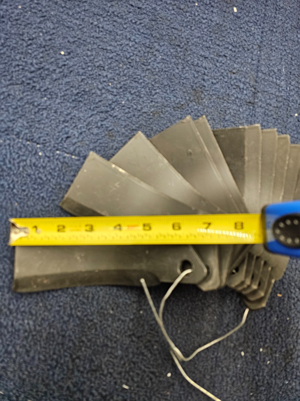 (QTY 10) Comeb R 22 Blade Black Attachment for Skid Steer Rotary Tiller