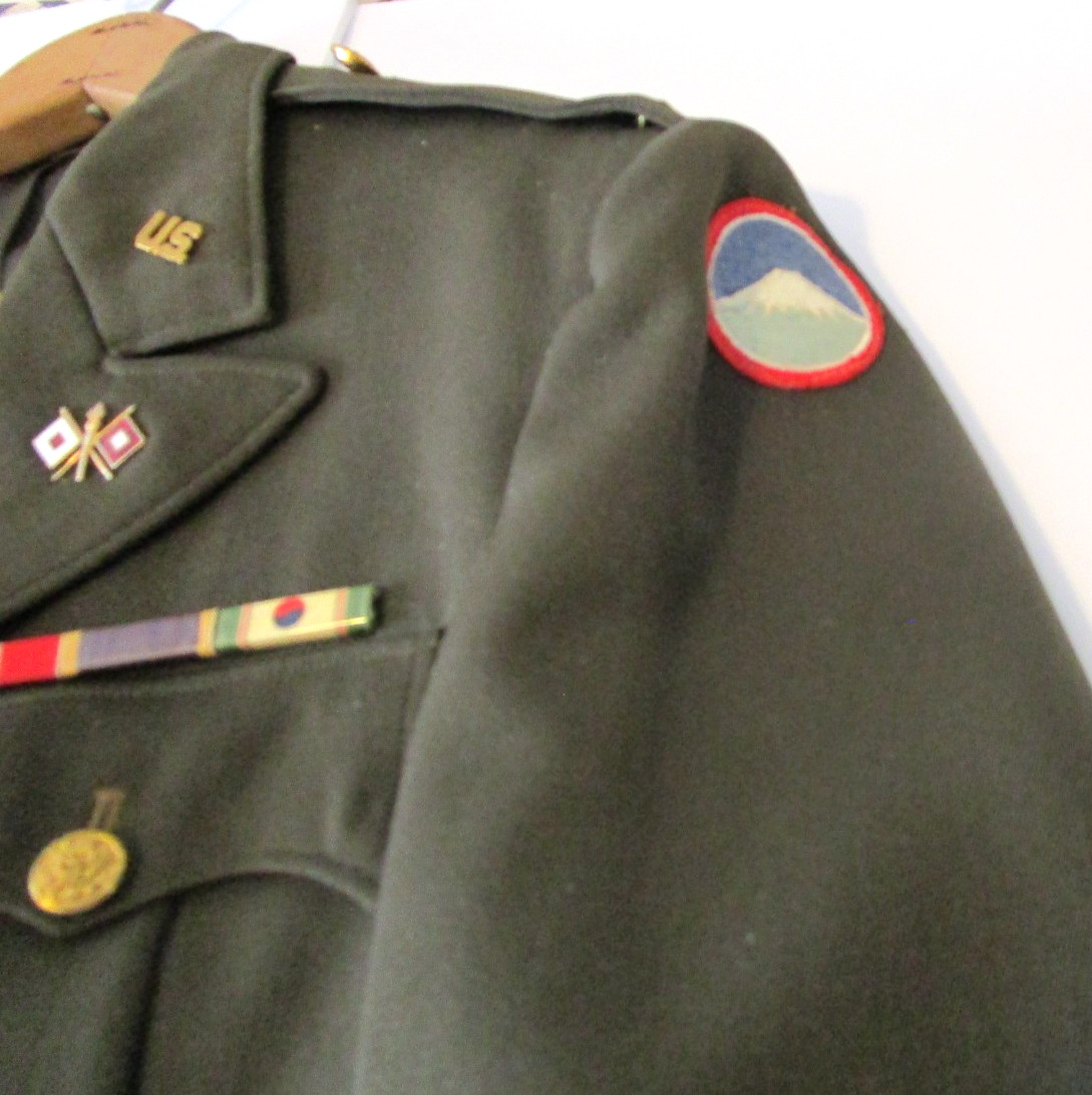 WW2 Korean Army Signal Corps 1st Lieutenant Uniform ID'ed